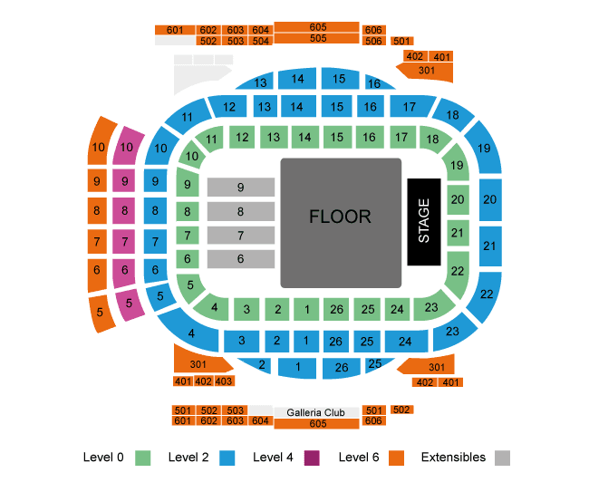 Movistar Arena — Plano de la sala